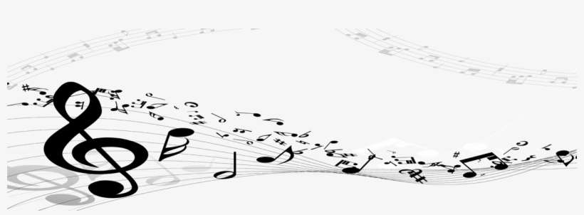 Black And White Musical Background, transparent png download
