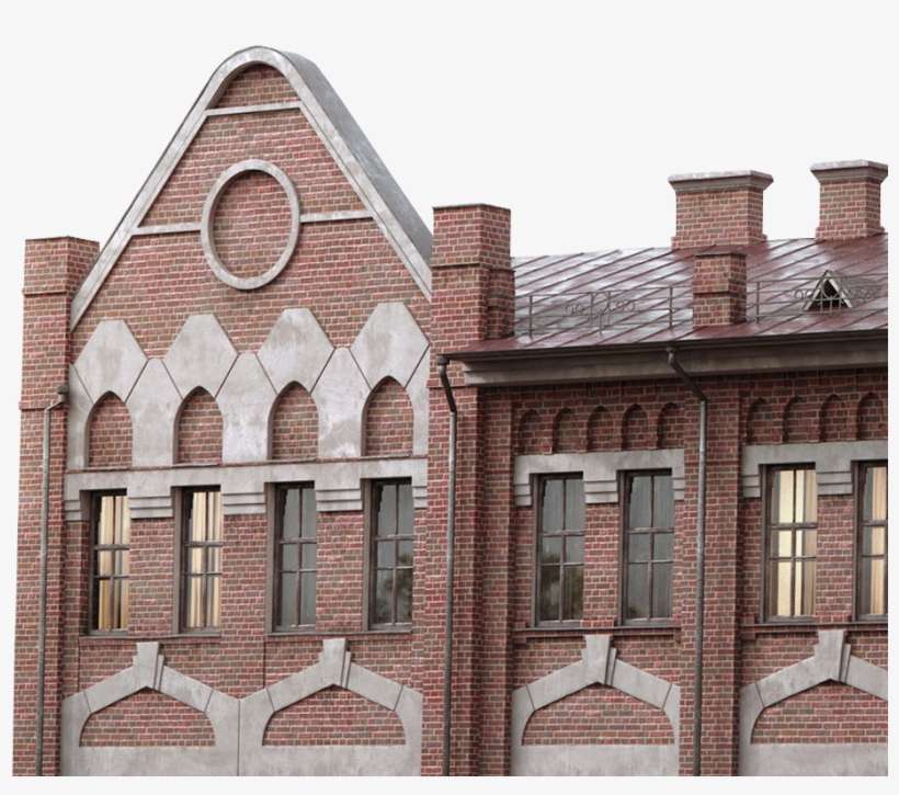 Chimney Building Png Image - Brick, transparent png download