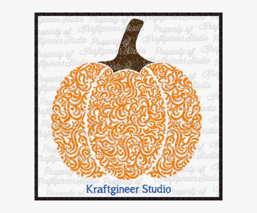 Swirly Pumpkin Design Perfect For Halloween And Fall - Pumpkin, transparent png download