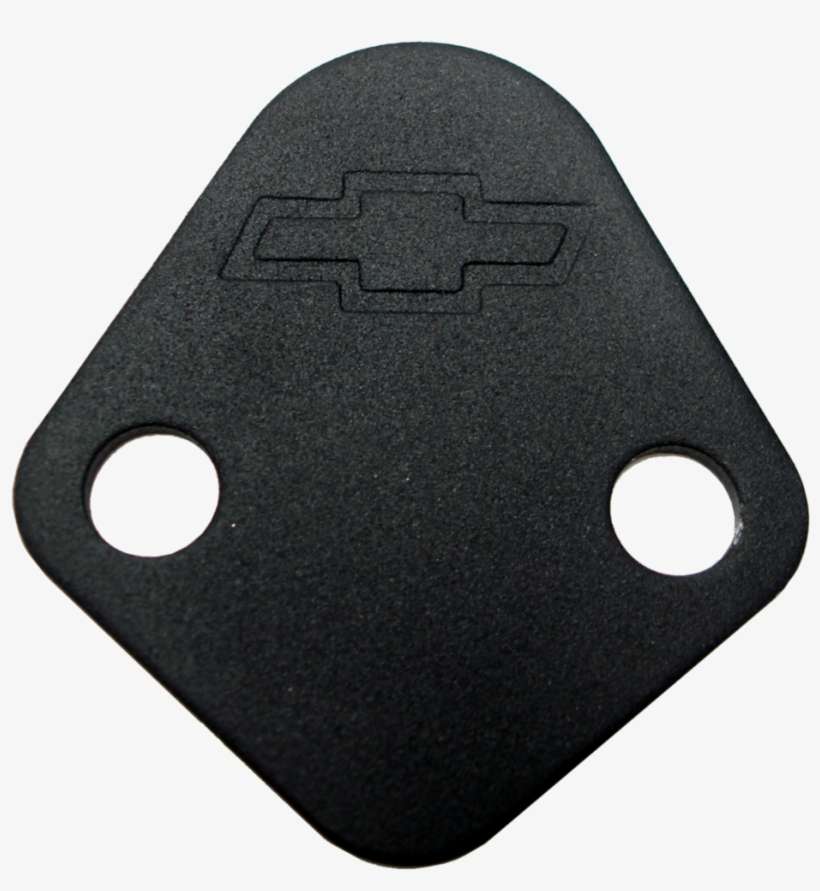 Fuel Pump Block-off Plate Blk Crinkle With Bowtie Fits - Circle, transparent png download