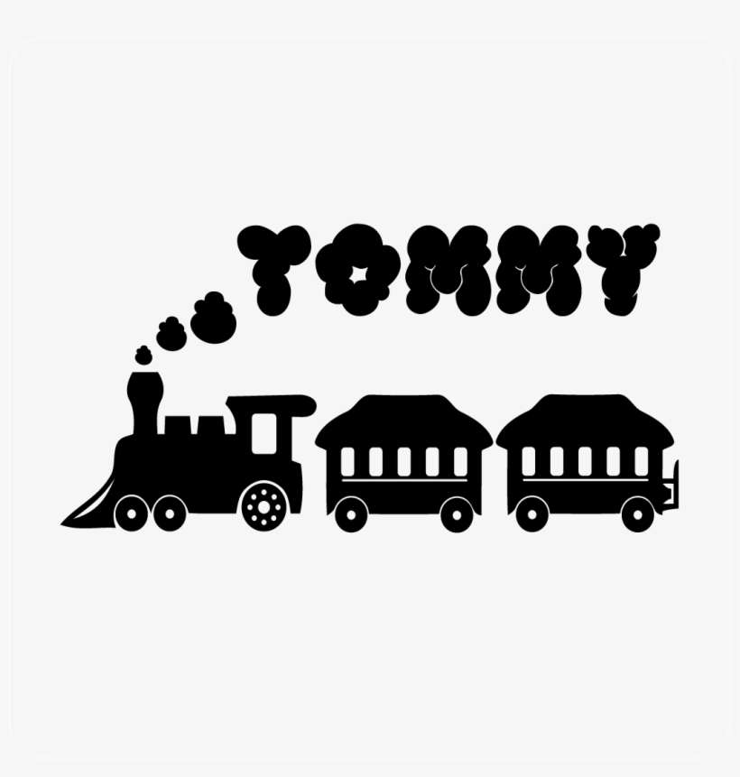 Train Decal Style 3 Child's Room With Custom Name - Train Decal, transparent png download