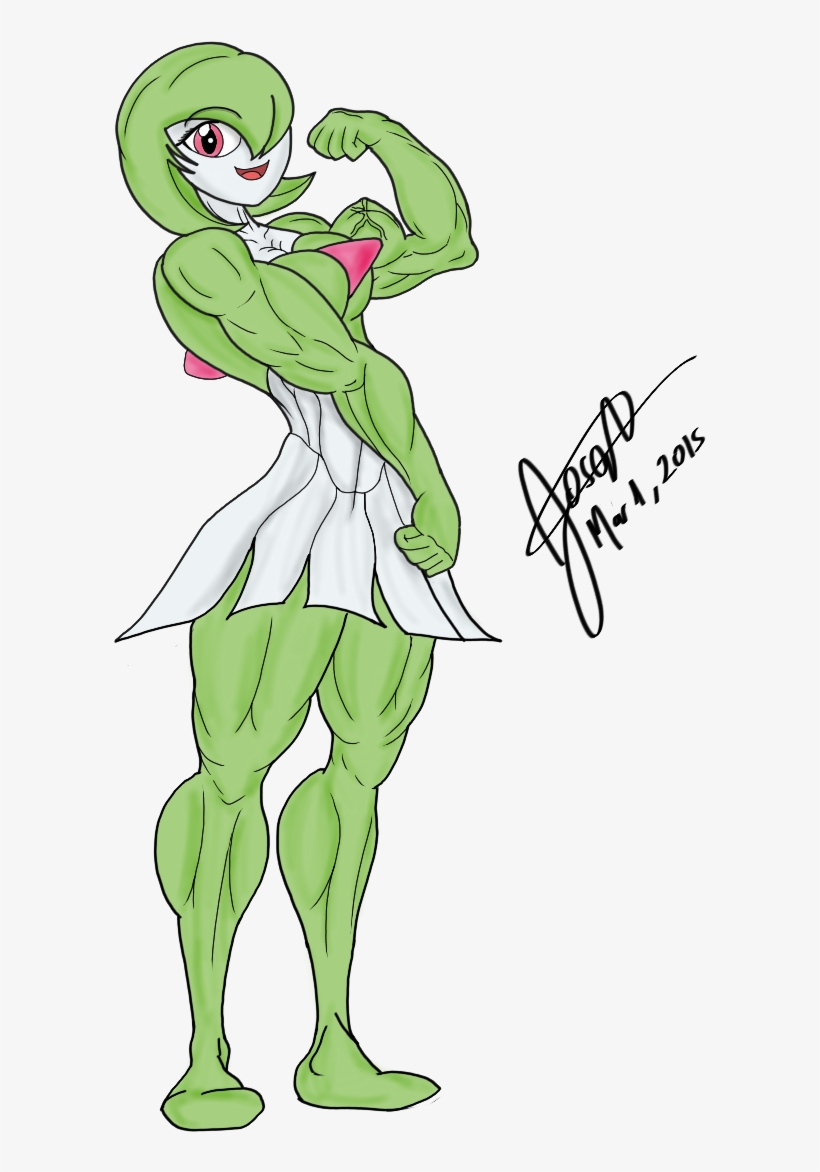 Muscular Gardevoir - Gardevoir Muscle, transparent png download