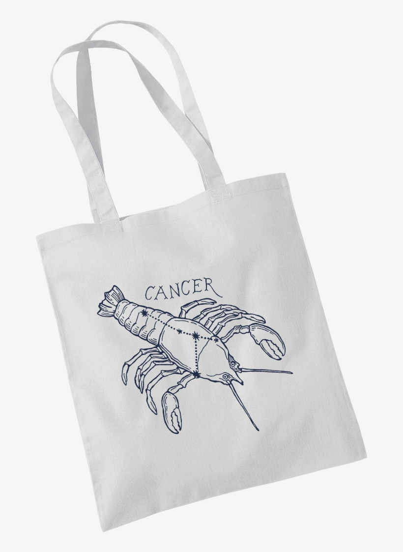 Cancer Star Sign Tote Bag - Tote Bag, transparent png download
