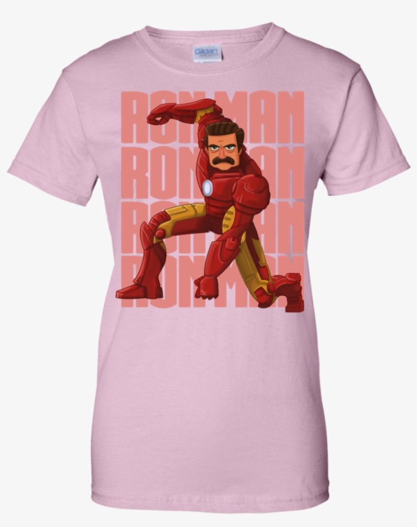Ron Man Ron Swanson T Shirt & Hoodie - T-shirt, transparent png download