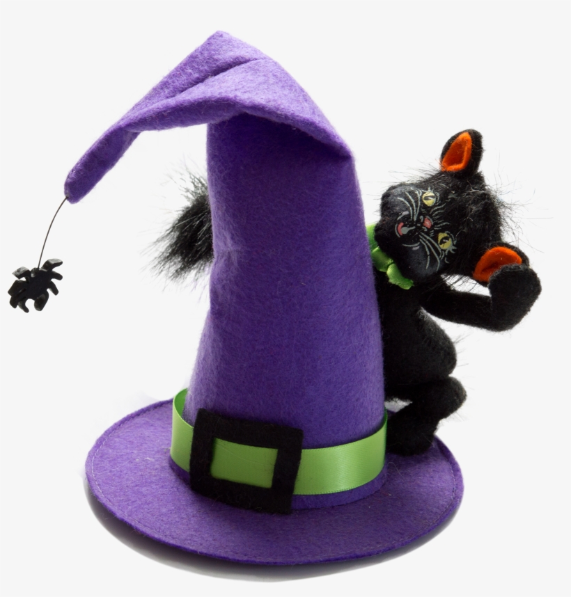 4" Witch Hat Kitty - Black Cat, transparent png download