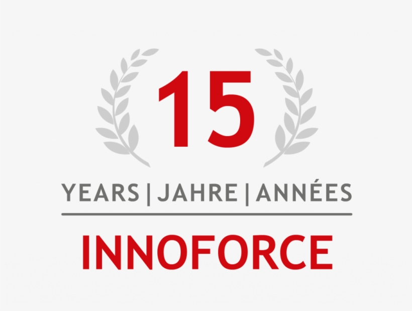 Innoforce 15 Years Anniversary Badge - Graphic Design, transparent png download