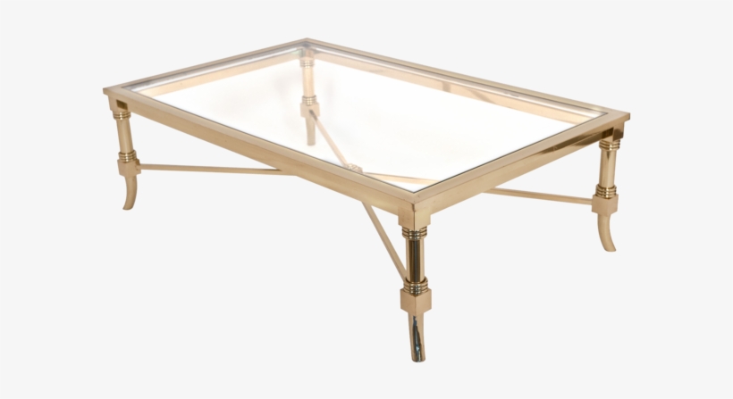 Brass Coffee Table Pict Glass Top Coffee Tables Acrylic - Coffee Table, transparent png download