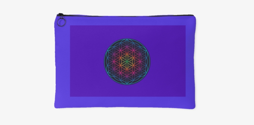 Sacred Geometry Flower Of Life Accessory Pouch - Circle, transparent png download