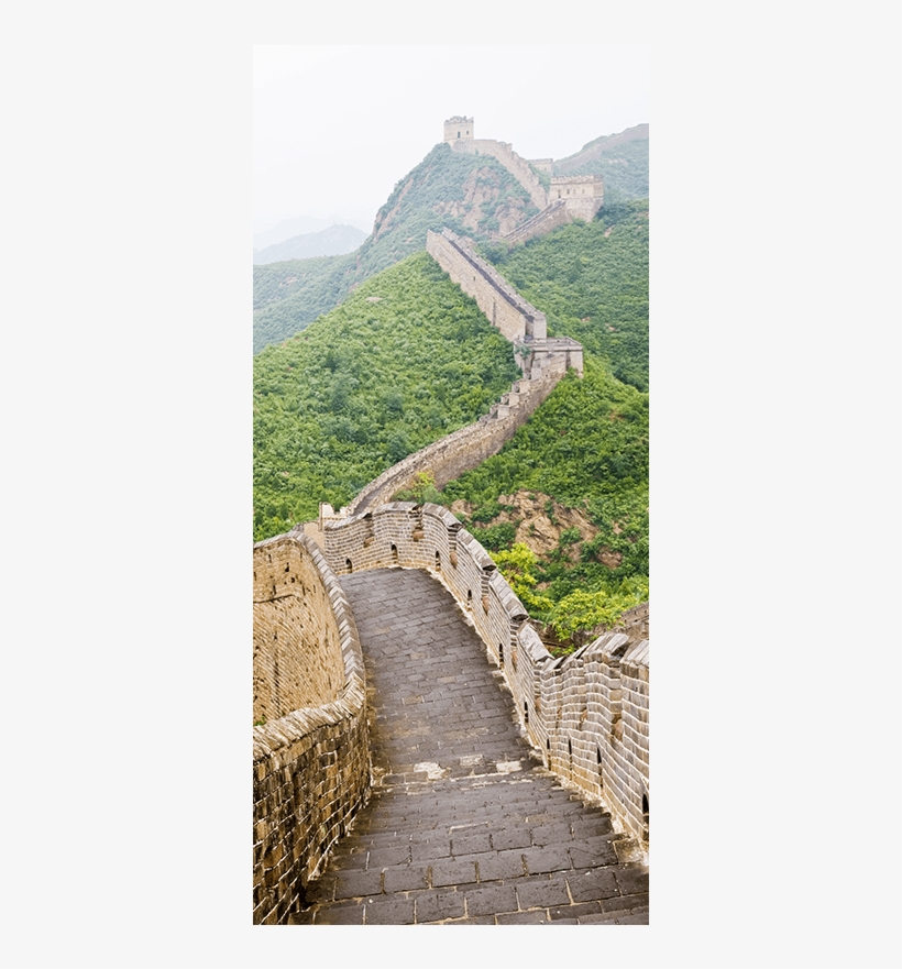 The Great Wall Door Mural Buildings & Landmarks Eazywallz - Wall, transparent png download