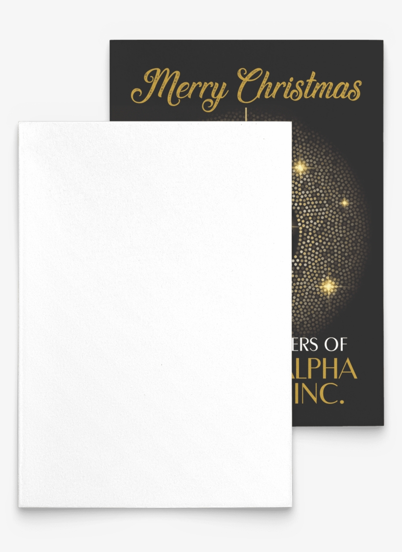 Alpha Phi Alpha Christmas Card - Number, transparent png download