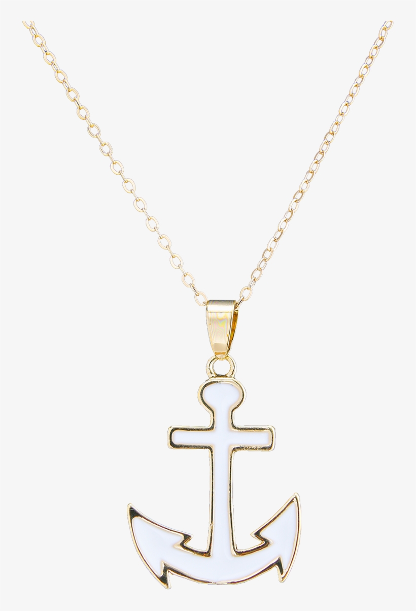 Necklace With Anchor Pendant - Locket, transparent png download