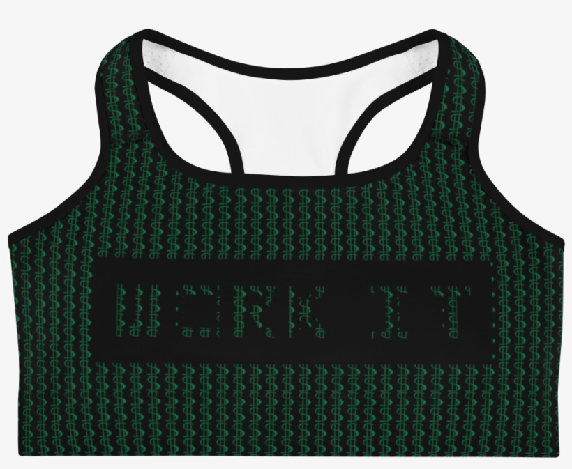 Image Of Work It Dollar Sign Sports Bra - Bra, transparent png download