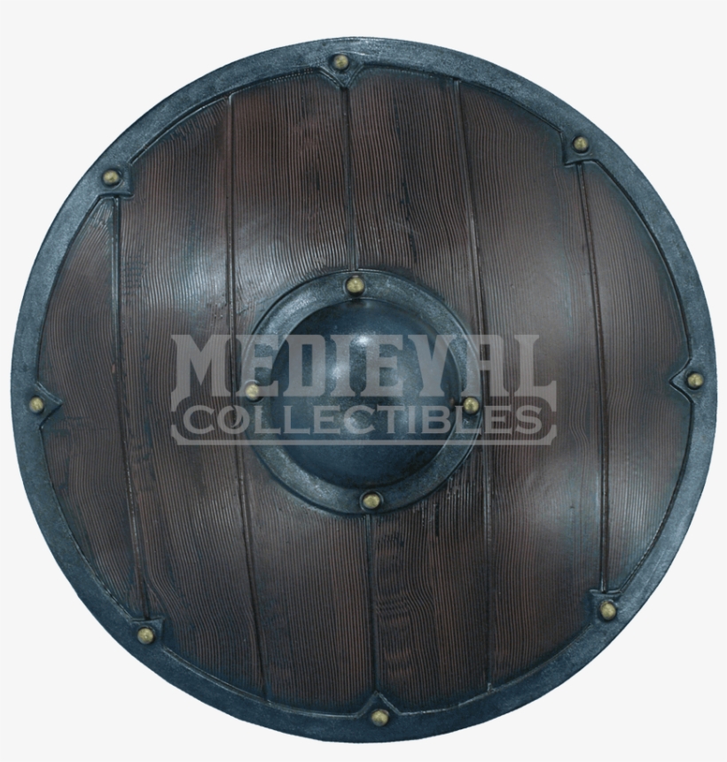 Round Larp Shield Mci From Medieval Collectibles - Viking Round Shield, transparent png download