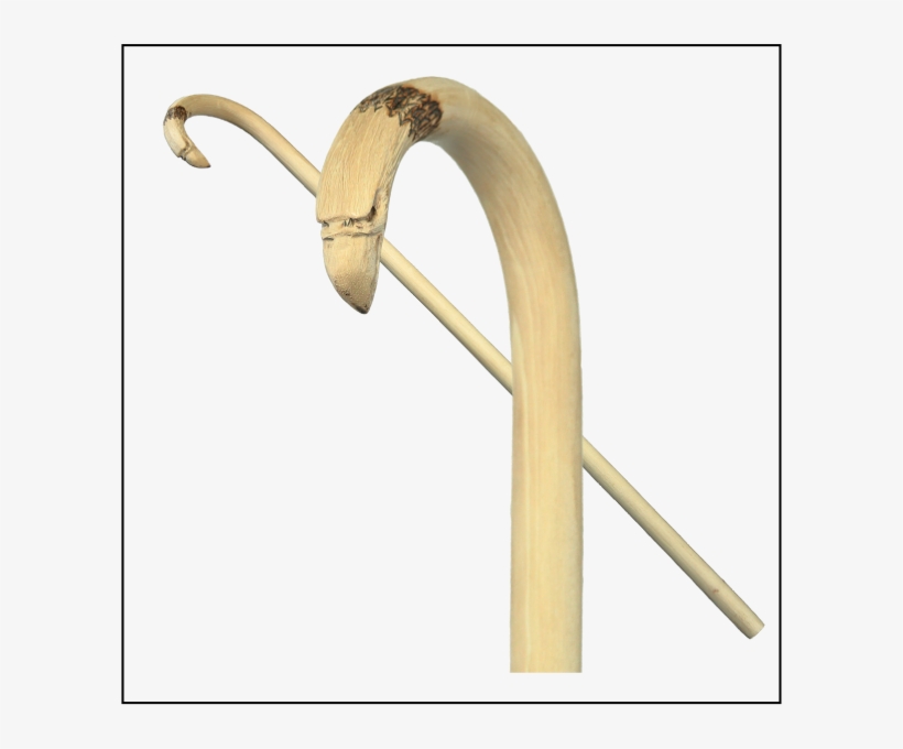 Eagle Head Horn On 7/8" Hickory Thumper Stock - Wood, transparent png download