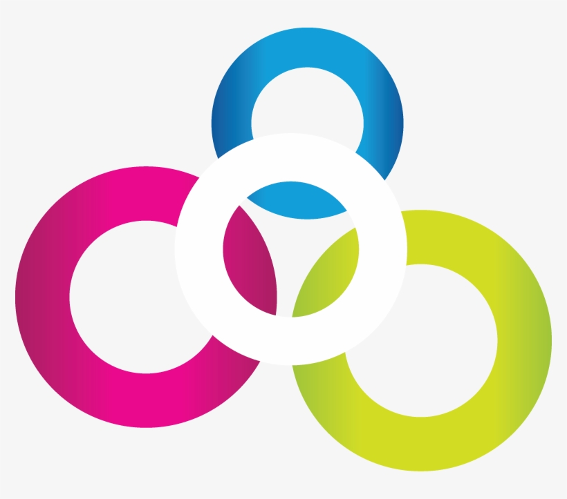 Pink White Green Blue Ring Triangle Logo - The Watering Can, transparent png download