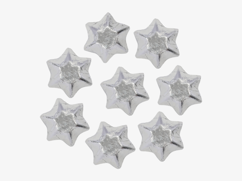 8 Silver Belgian Chocolate Stars - Надпись С Рождеством Gif, transparent png download