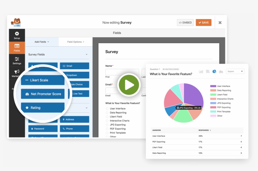 Drag & Drop Wordpress Survey Plugin - Drag And Drop Form Builder, transparent png download