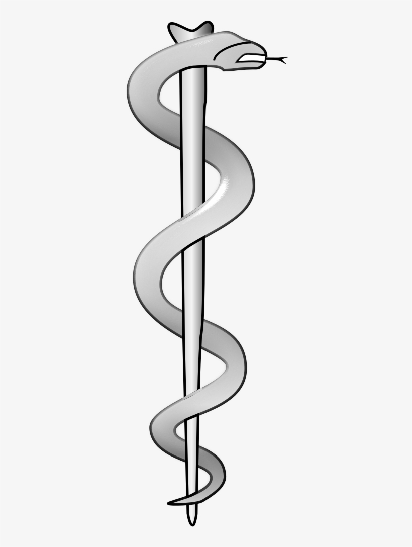 The Rod Of Aesculapius - Rod Of Asclepius 3d, transparent png download