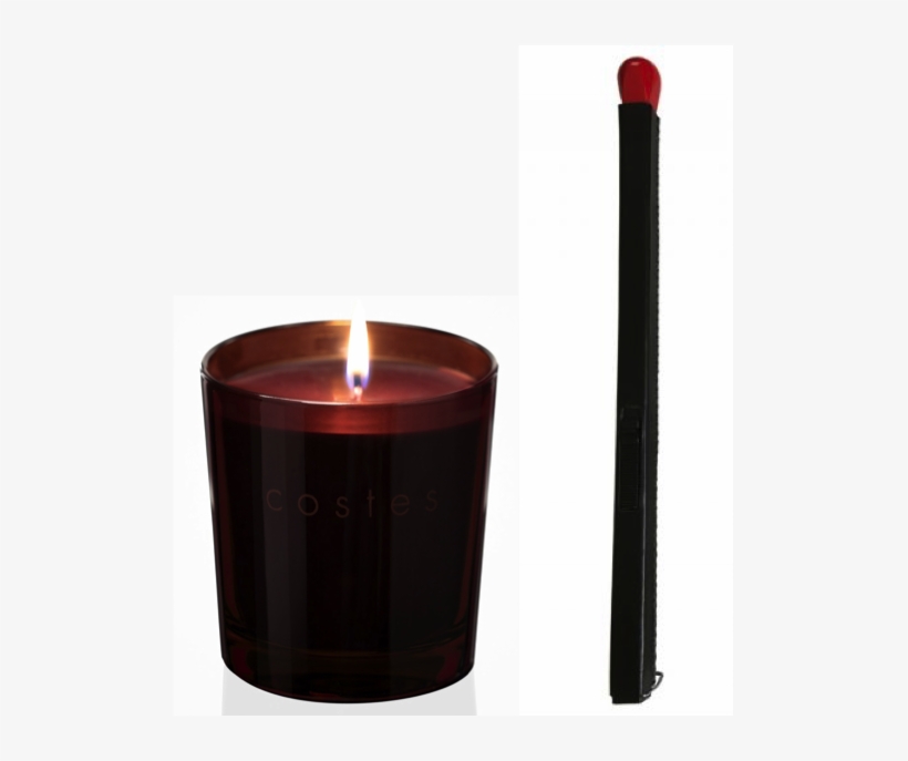 Costes Candle And Matchshaped Leather Lighter Set Advent Candle PNG