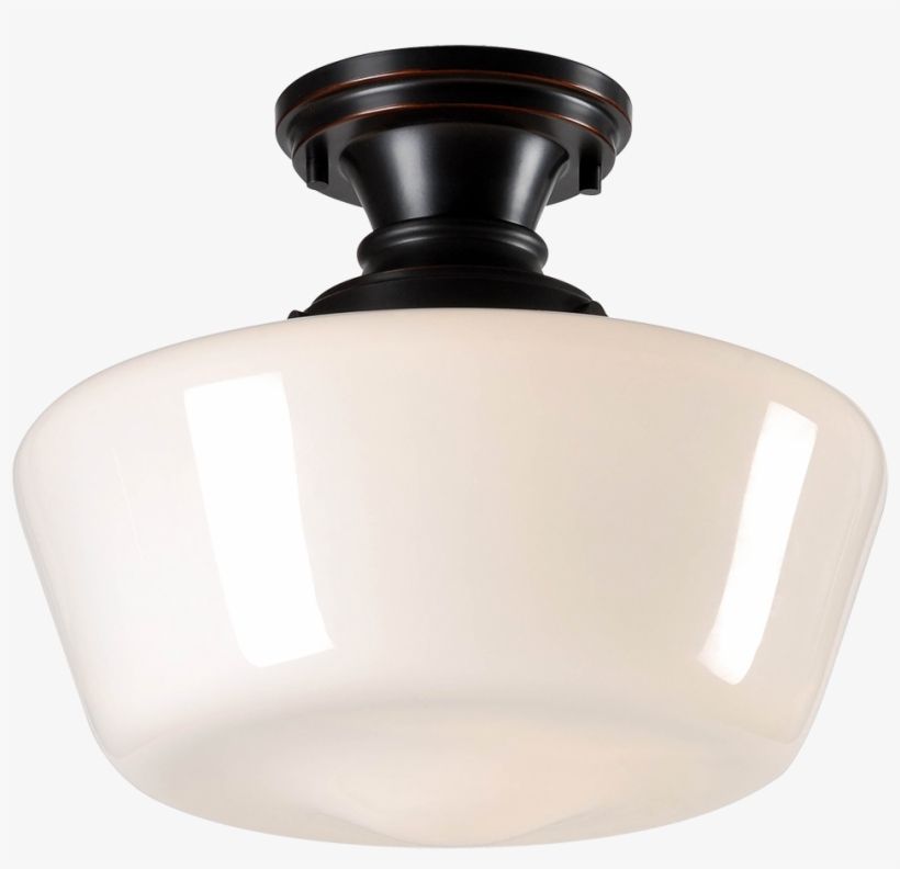 Cambridge 1 Light Flush Mount, Oil Rubbed Bronze Finish - Light Fixture, transparent png download