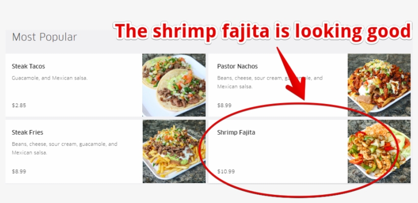 3) Search Through Their Menu And Click On The Food - Uber Eats Las Vegas, transparent png download