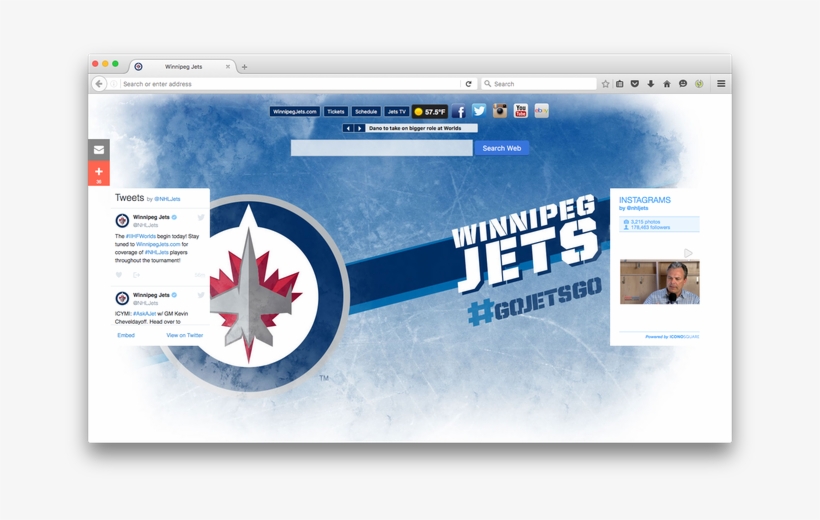 Nhl Winnipeg Jets New Tabby Brand Thunder, Llc - Winnipeg Jets Logo 2011, transparent png download