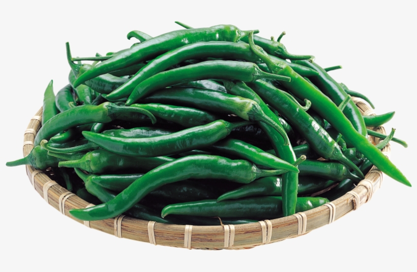Peppers In Basket - Green Bean, transparent png download