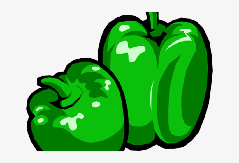 Pepper Clipart Green Pepper - Green Peppers, transparent png download