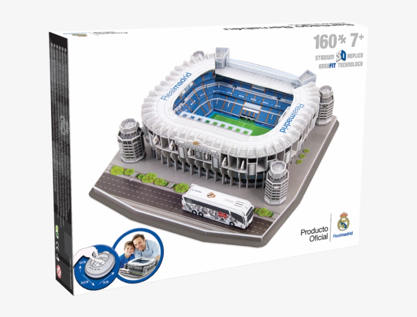 Real Madrid Santiago Bernabeu Football Stadium 3d Jigsaw - Stade Real Madrid 3d, transparent png download