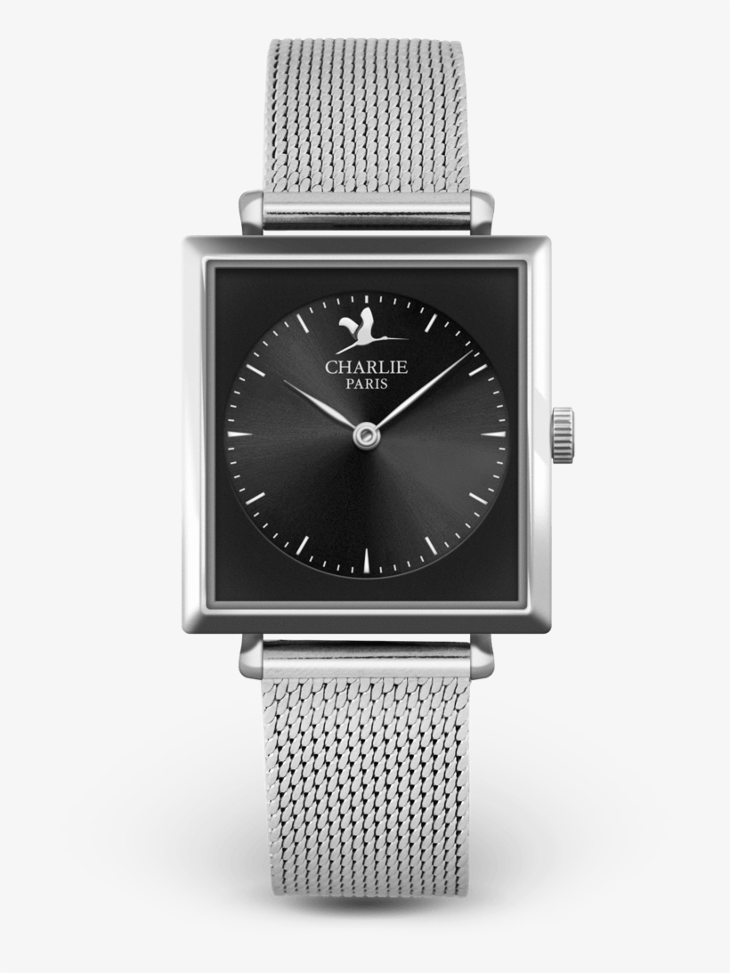 Monceau-steel/black - Montre De Marque Paris, transparent png download