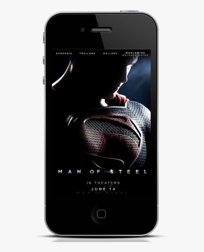 Mobile Landing Page - Homem De Aço, transparent png download