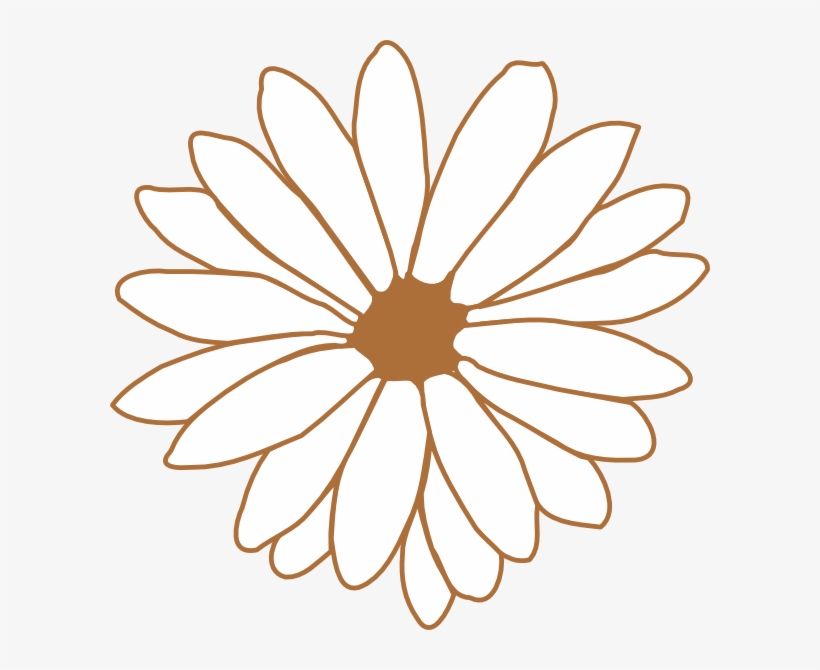 Brown Flower Svg Clip Arts 600 X 590 Px, transparent png download