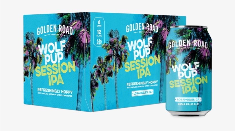 Wolf Pup Golden Road Brewing - Golden Road Brewing Wolf Pup, transparent png download