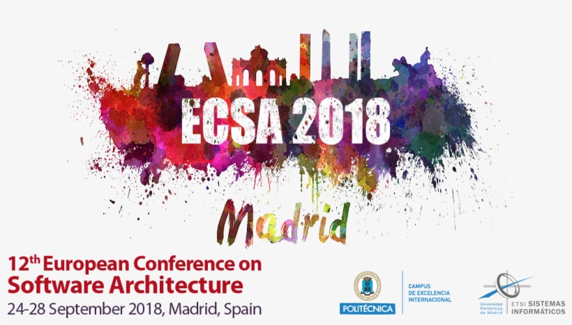 Madrid Skyline In Watercolor, transparent png download