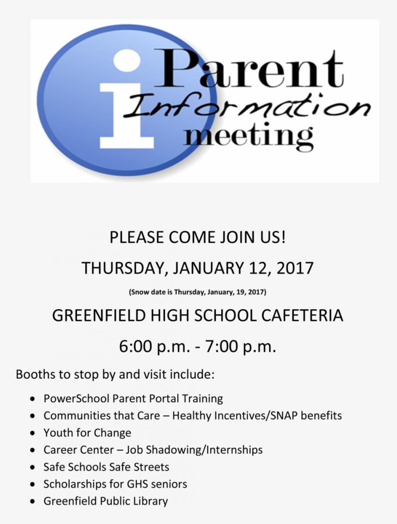 Parent And Guardian Fair Flyer-1 - Info Icon, transparent png download