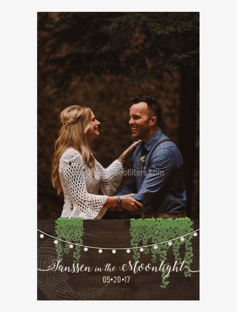 Snapchat Wedding Geofilter Bohemian - Picture Frame, transparent png download