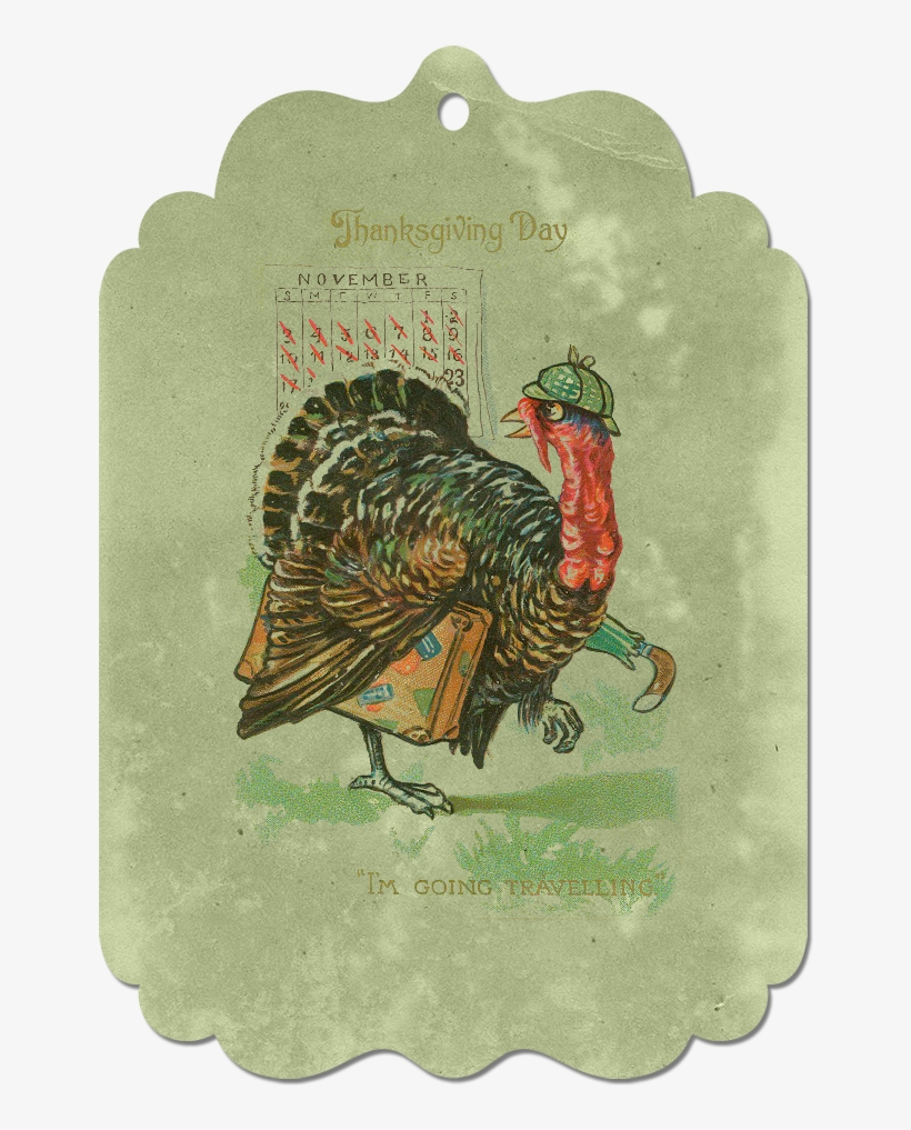 Dgd - Digital Goodie - - Vintage Turkey Thanksgiving, transparent png download