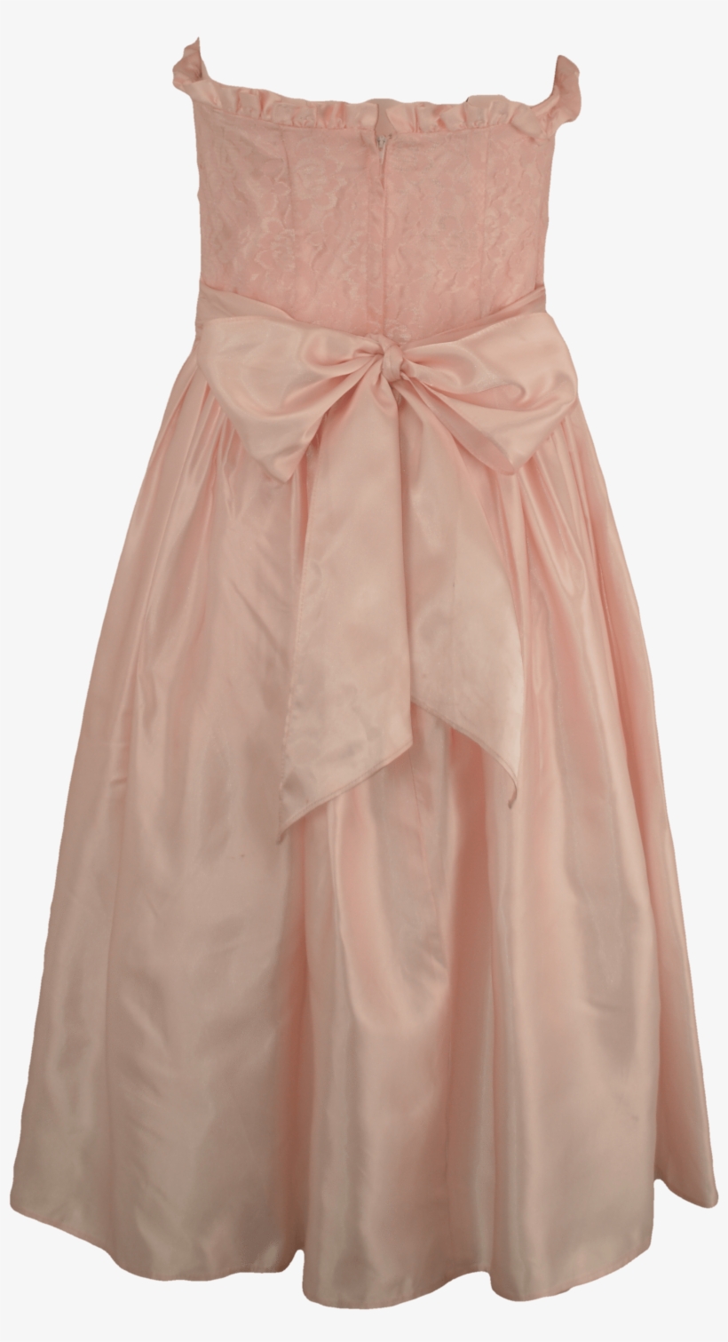 80's Pink Knee Length Prom Dress With Sweetheart Neckline - Gown, transparent png download