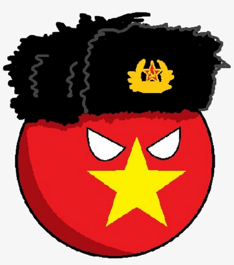 Vietnamball Sticker - Communist Countryball, transparent png download