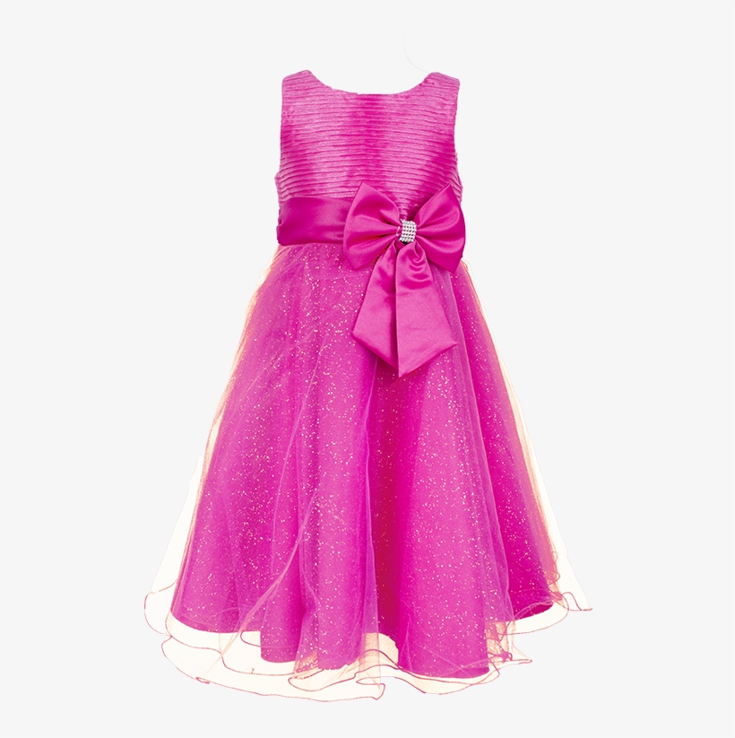 Formal Dress Diamante Bow Magenta 00-2 - Gown, transparent png download