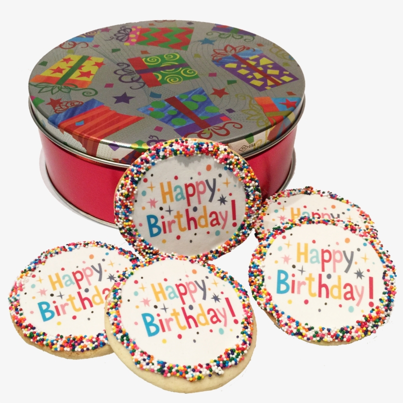 Happy Birthday Cookie Tin - Birthday Cookie In A Box, transparent png download