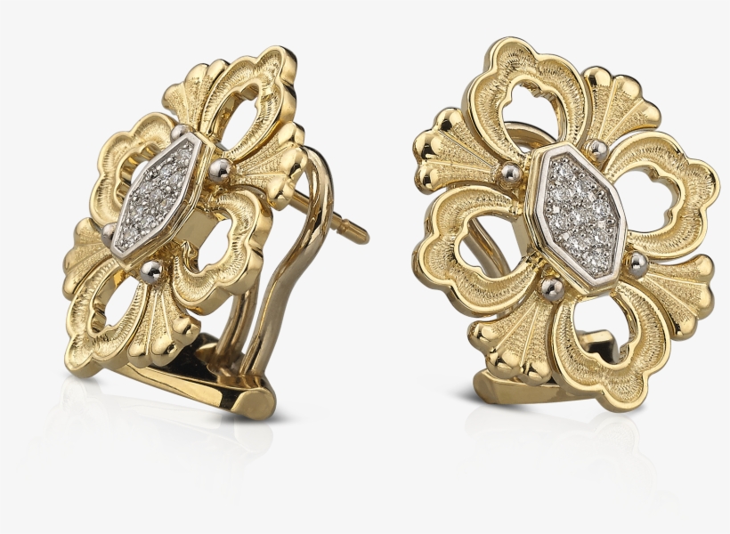 Opera Button Earrings - Earrings, transparent png download