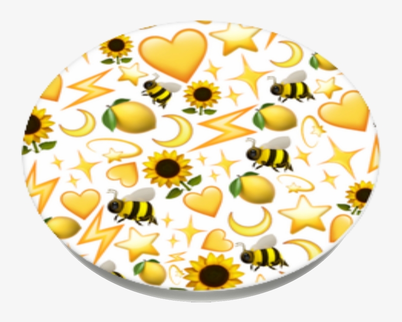 Yellow Emoji, Popsockets - Bun, transparent png download