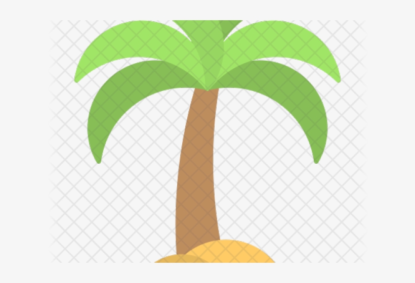 Palm Tree Clipart Emoji - Пальма Flat, transparent png download