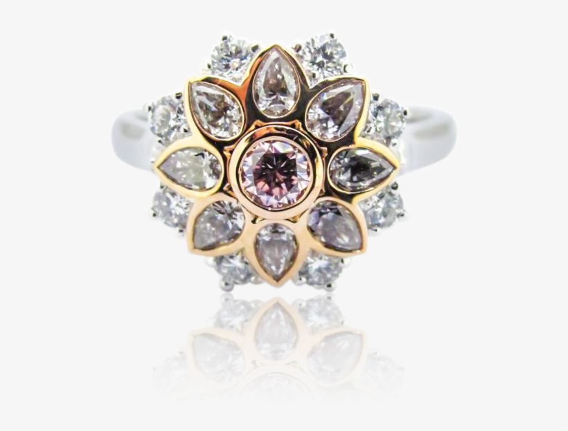 Pink Diamond Ring - Diamond, transparent png download