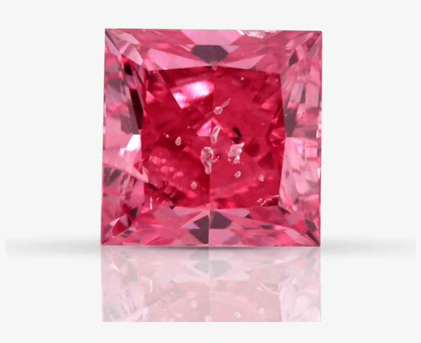 12 Carat, Fancy Vivid Purplish Pink Diamond, Princess - Crystal, transparent png download