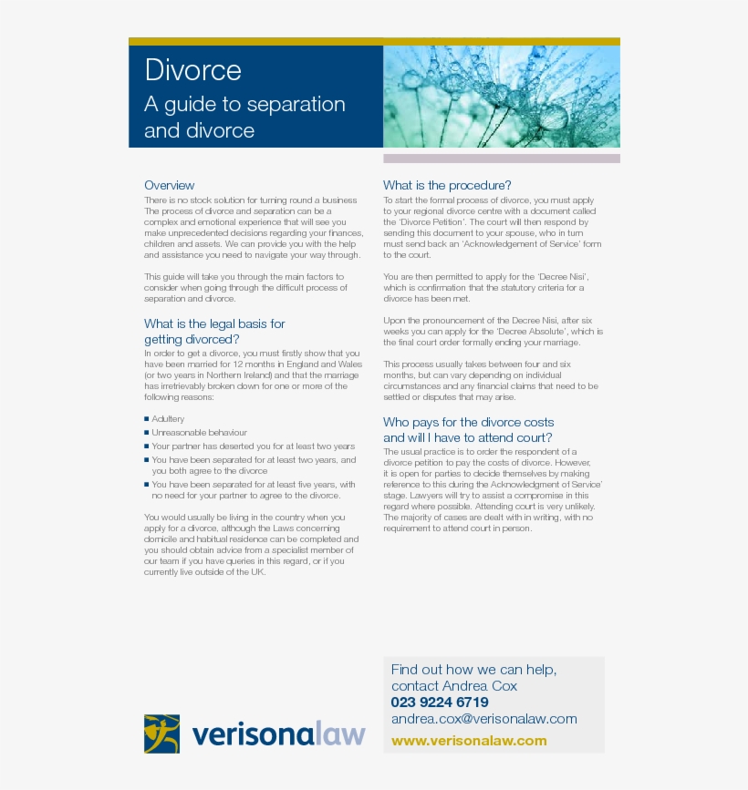 Verisona Law - Brochure, transparent png download