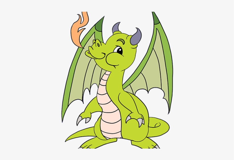Drawn Chinese Dragon Green Dragon - Drawing, transparent png download