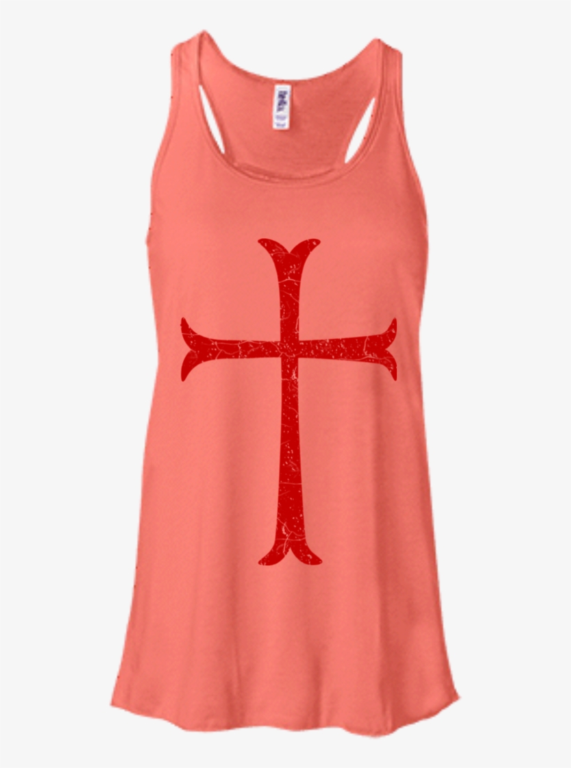 Crusader Knights Templar Distressed Cross Men/women - Shirt, transparent png download