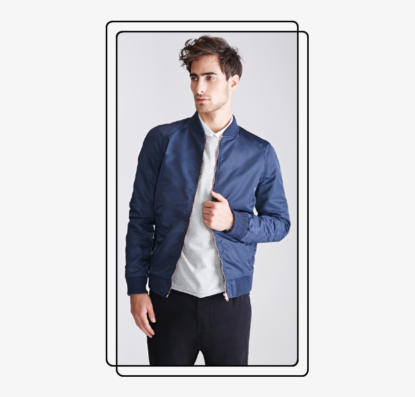 Nylon Bomber Jacket - Gentleman, transparent png download